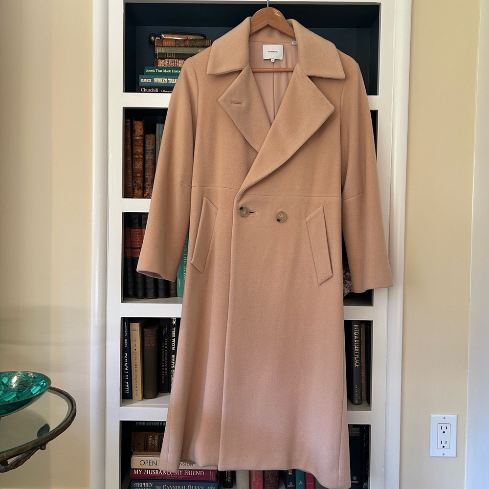 Vince Double-Breasted Wrap Coat